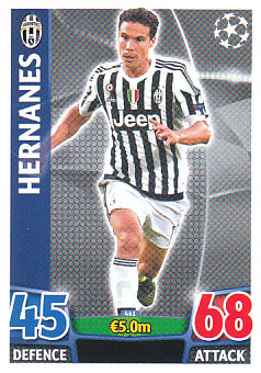 Hernanes Juventus FC 2015/16 Topps Match Attax CL #461